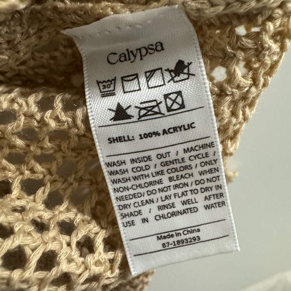 Calypsa Crochet Beach Coverup Size 1X / 2X NWT - Picture 6 of 9